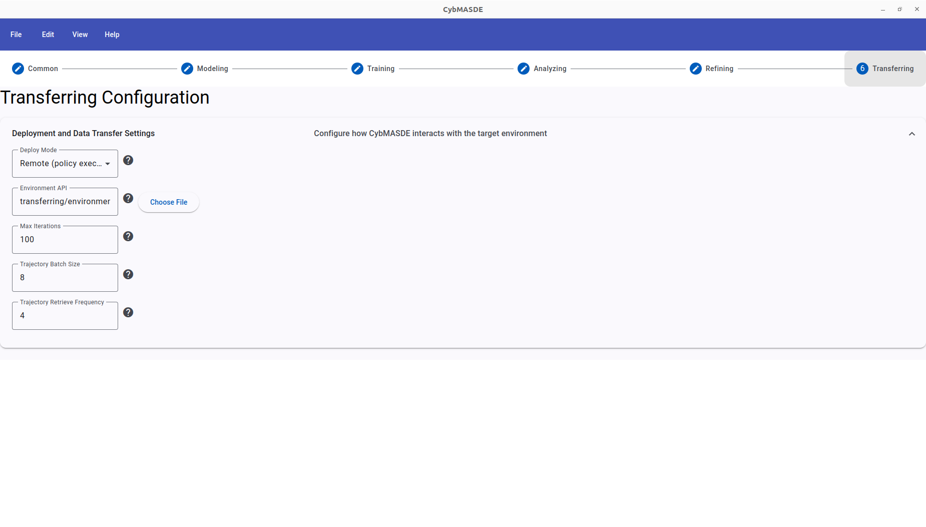 Transferring Configuration